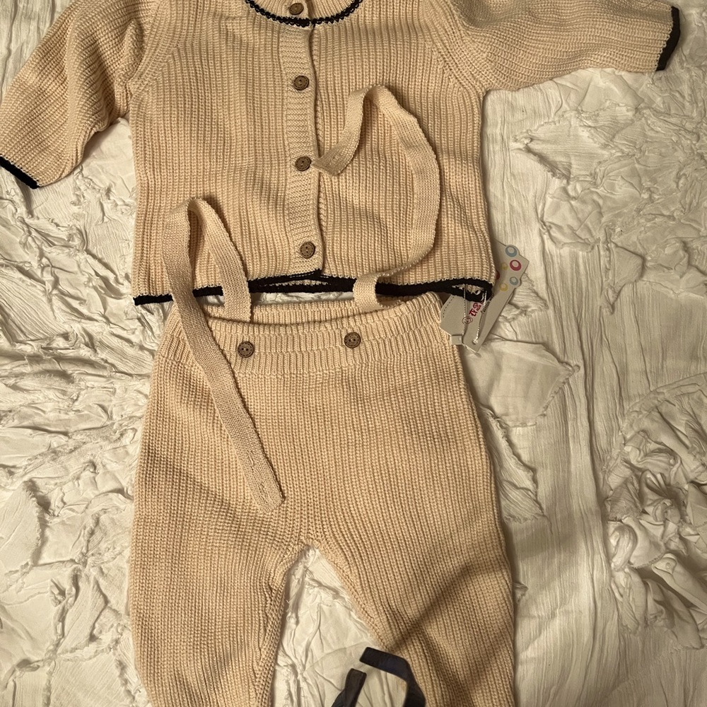 Sweater and matching overalls